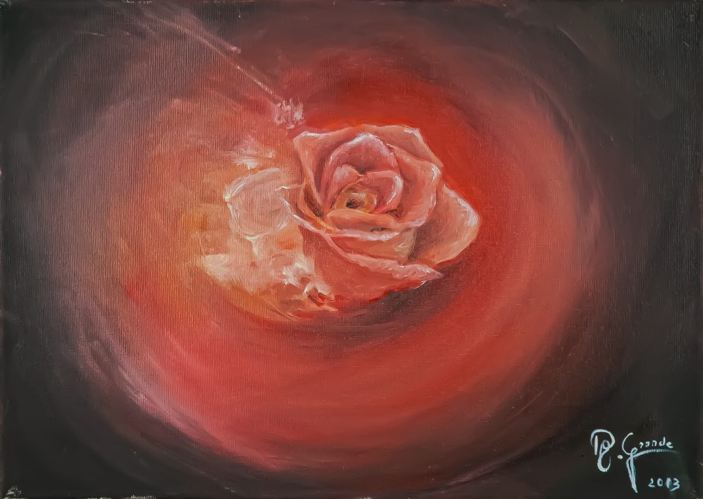 Corazón de pétalos